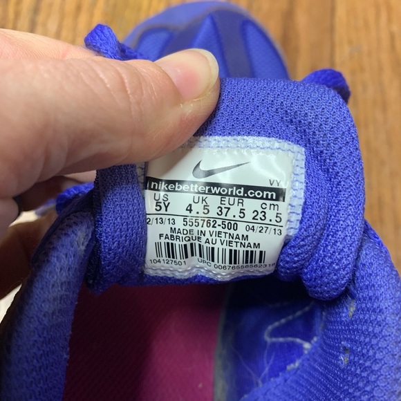 Nike Air Max Run Lite 4 Youth 5Y Purple Blue Pink Running Shoes Womens 6.5 - Picture 11 of 12